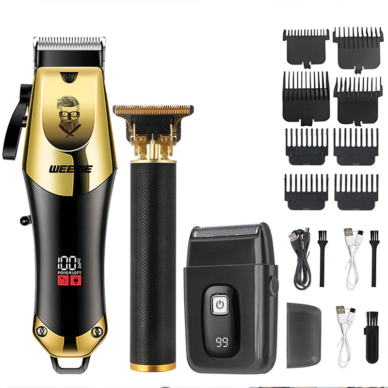 Beard Trimmer Cordless - เครื่องตัดผมไร้สายแบบวินเทจ | เครื่องโกนหนวดไฟฟ้าแบบพกพา ชาร์จผ่าน USB ขนาด