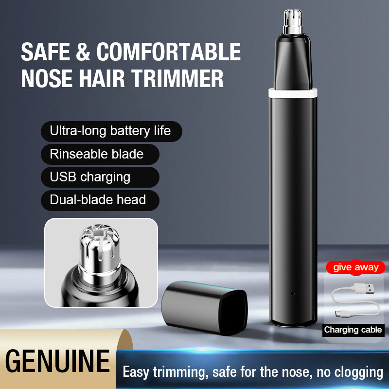 Men'S Grooming Haircut - เครื่องตัดขนจมูก LED รุ่นใหม่แบบพกพาสำหรับผู้ชายและผู้หญิง ชาร์จด้วย Type-C เครื่องทำความสะอาดจมูกและหูขนาดกะทัดรัดสำหรับการเดินทาง