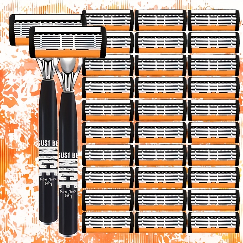 Men'S Grooming Blade - มีดโกนหนวดสแตนเลสสำหรับผู้ชาย ใบมีดคมกริบ โกนได้เรียบเนียน ทนทาน ใช้ซ้ำได้ เหมาะสำหรับการดูแลตัวเอง