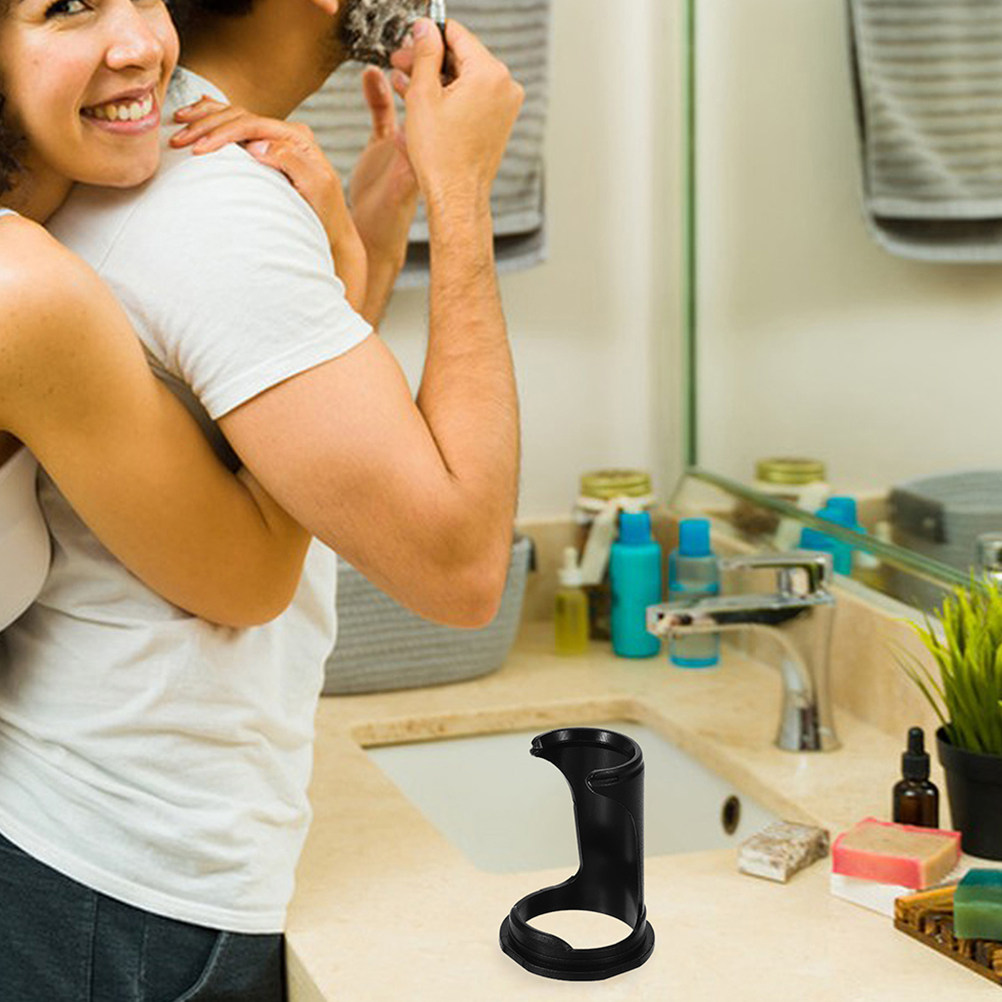 Men'S Grooming & Health Made Simple - ที่วางแปรงโกนหนวดพลาสติก 2 ชิ้นสำหรับผู้ชาย อุปกรณ์จัดเก็บเครื่องมือดูแลหนวดแบบพกพา ที่วางมีดโกนบนโต๊ะ ประหยัดพื้นที่สำหรับแปรงโกนหนวด