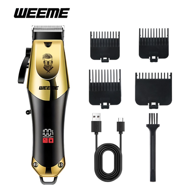 Beard Trimmer Cordless - เครื่องตัดผม T9 พร้อมที่จับกันลื่น หวีรองตัด 4 ขนาด