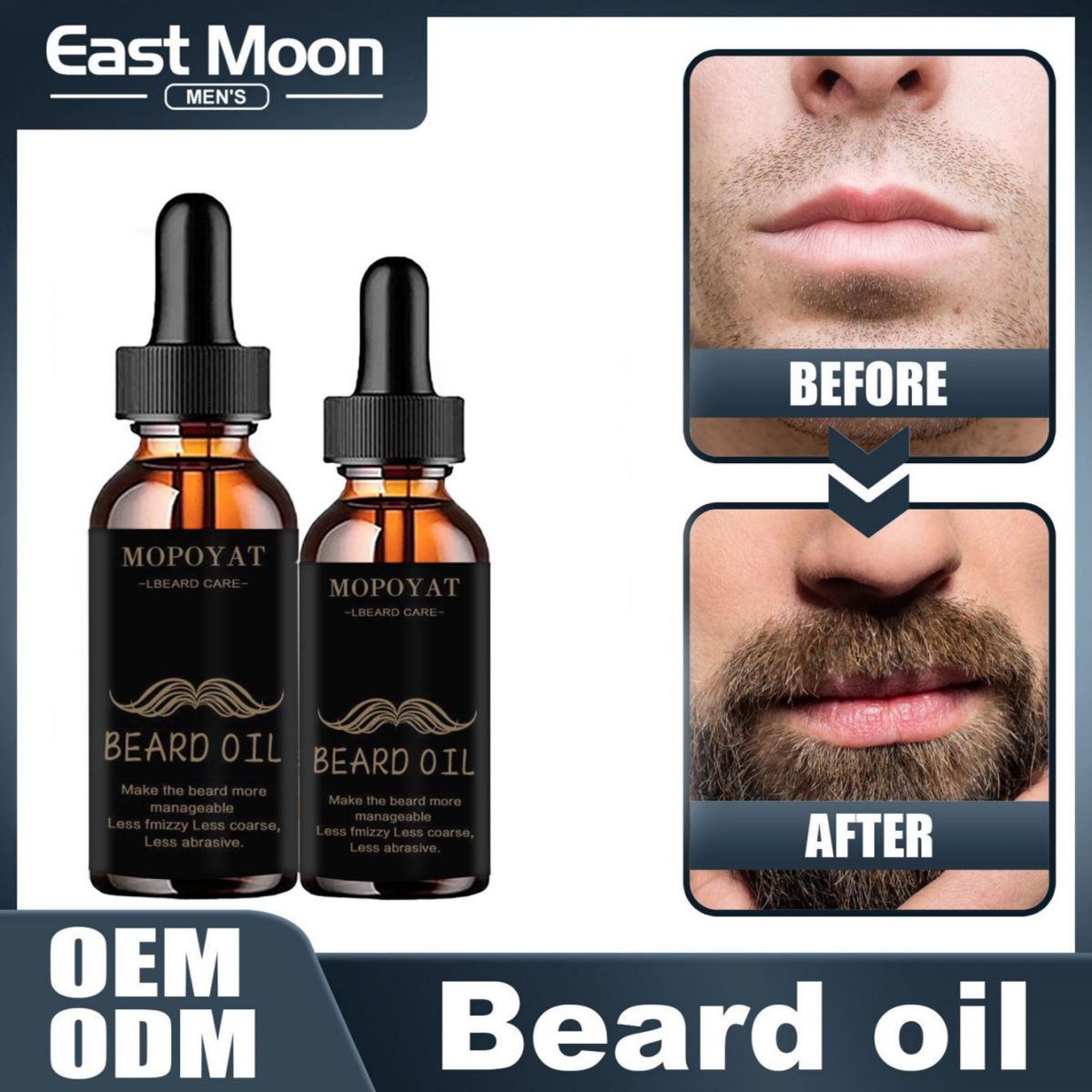 Mens Grooming Treatment - Growth Beard Oil Grow เคราหนาๆเต็มรูปแบบ Thicken
