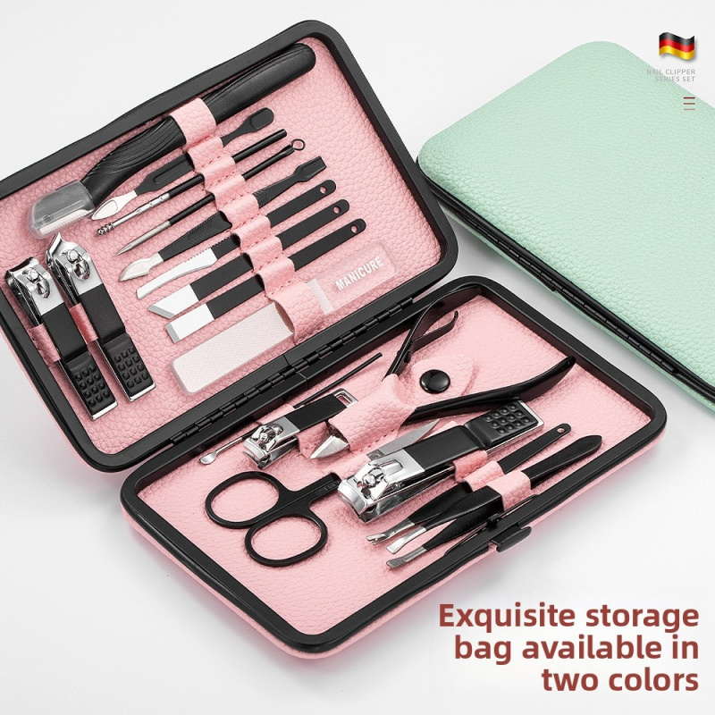 ชุดทำเล็บมือและเล็บเท้า 18 ชิ้ - Mens Grooming Kit Gift บทวิจารณ์และราคา