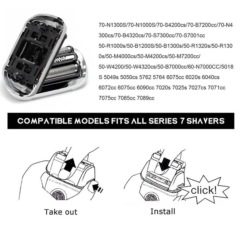 เปลี่ยนหัวโกนไฟฟ้าสำหรับเบราน์ - Men'S Grooming Shaver บทวิจารณ์และราคา