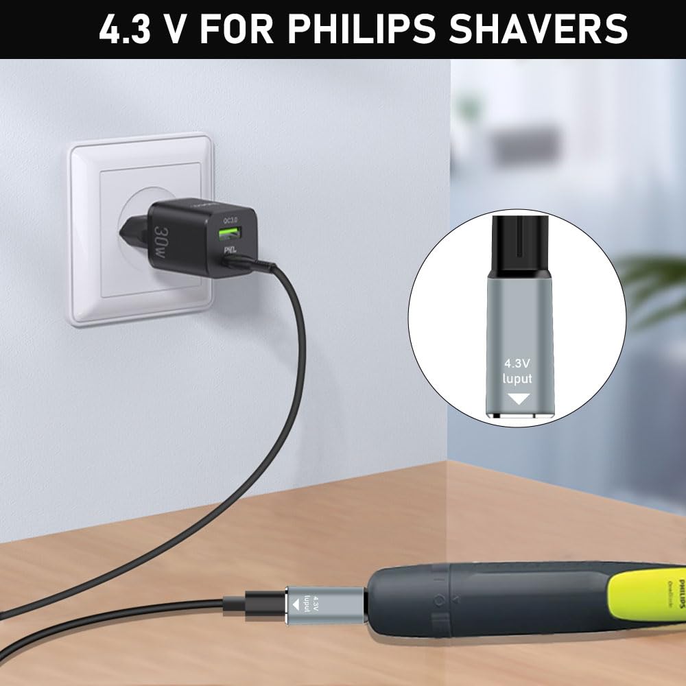 อะแดปเตอร์แปลงไฟสำหรับเครื่องโ - Men'S Grooming Shaver บทวิจารณ์และราคา