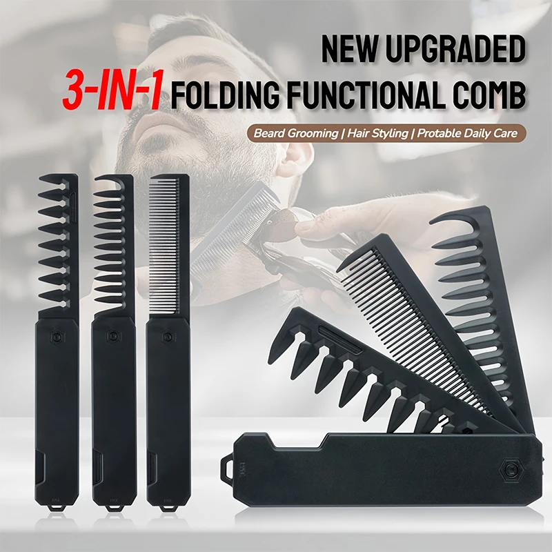 หวีจัดแต่งทรงผม 3-in-1 แบบพับไ - Mens Grooming Kit Gift บทวิจารณ์และราคา