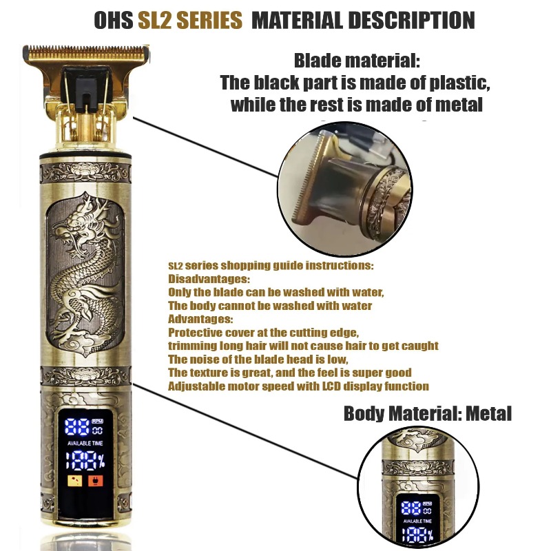 T9 เครื่องตัดผมวินเทจ ใบมีด T  - Men'S Grooming Blade บทวิจารณ์และราคา