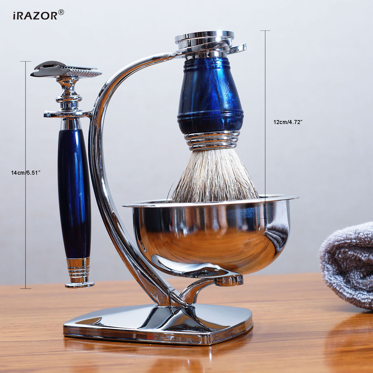 iRAZOR ชุดโกนหนวดหรูหราสำหรับผ - Mens Grooming Kit Gift บทวิจารณ์และราคา