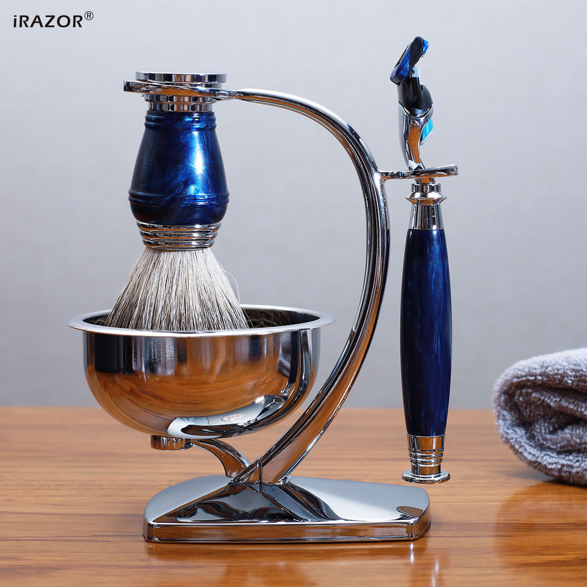 iRAZOR ชุดโกนหนวดหรูหราสำหรับผ - Mens Grooming Kit Gift บทวิจารณ์และราคา