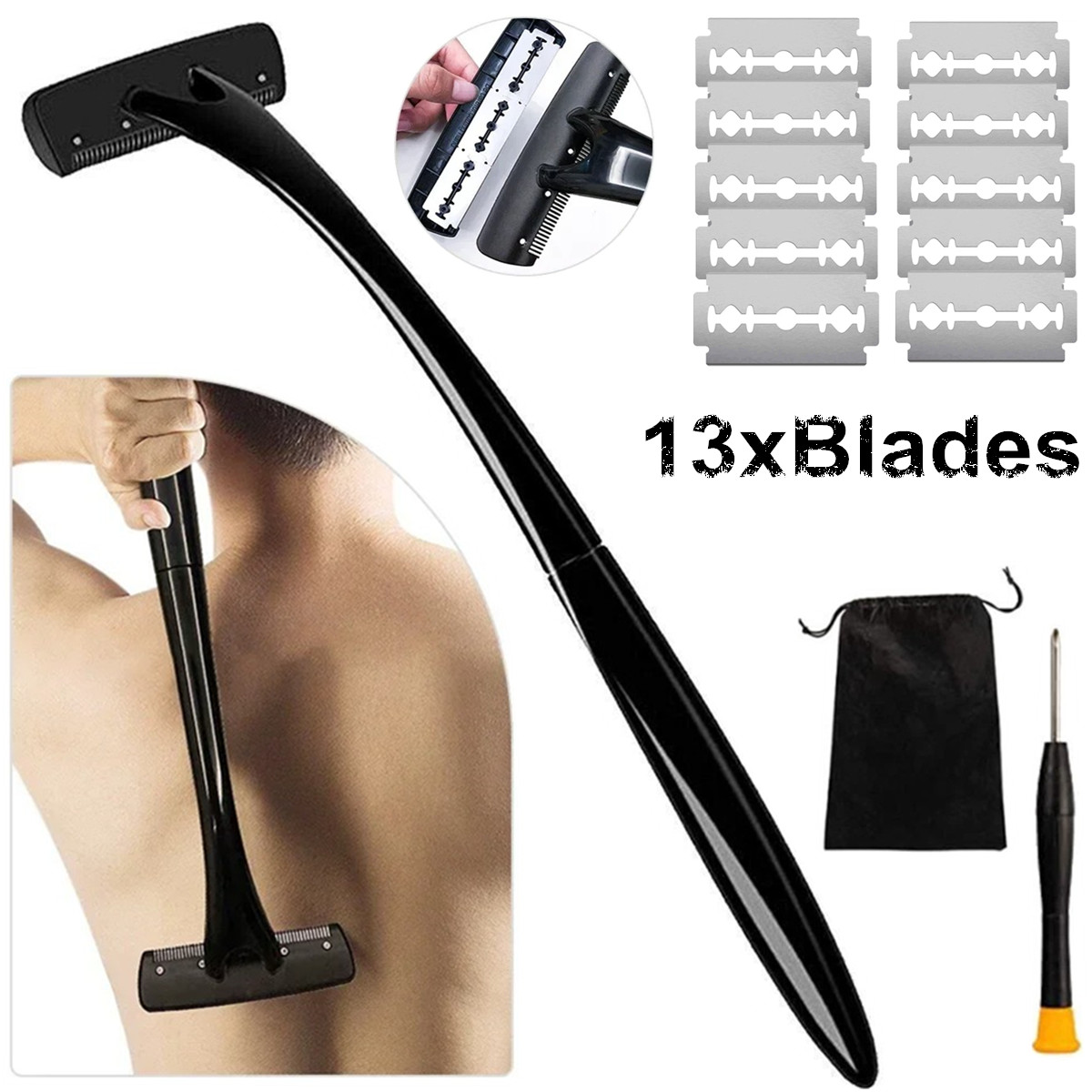 เครื่องโกนขนหลังด้ามยาวสำหรับผ - Men'S Grooming Blade บทวิจารณ์และราคา