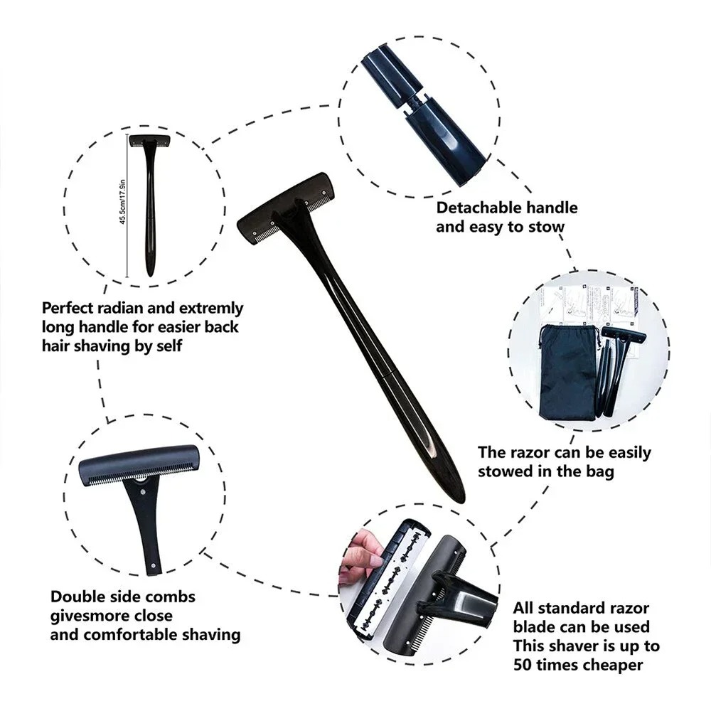 เครื่องโกนขนหลังด้ามยาวสำหรับผ - Men'S Grooming Blade บทวิจารณ์และราคา